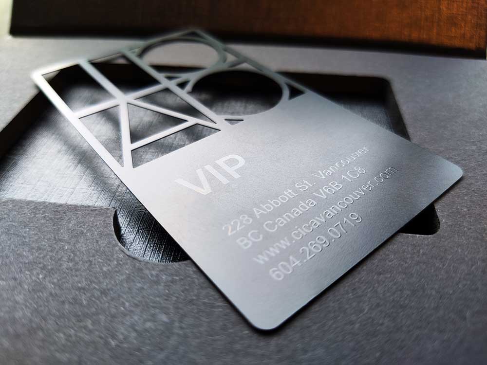 VIP luxury black metal card
