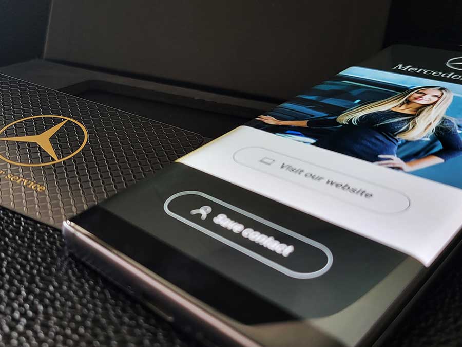 Mercedes NFC metal business card