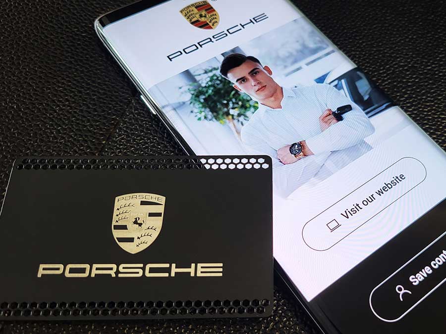 Porsche NFC business card